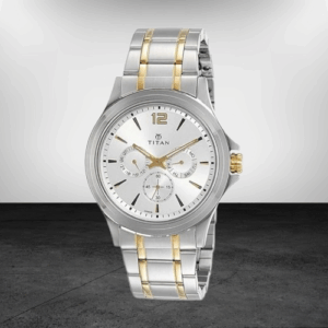 Elegant Workwear Silver Dial Quartz Multifunction Stainless Steel Strap watch for Men - SKU: GS1698BM01