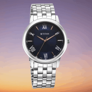 Elegant Trendy Analog Blue Dial Stainless Steel Strap Men's Watch - SKU: GS1899SM01