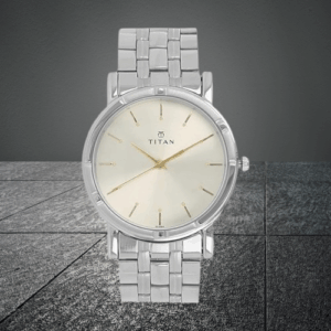 Elegant Trendy Watch for Men, Silver Dial Steel Strap Analog Men's Watch - SKU: GS1639SM01