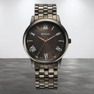 Elegant Trendy Analog Black Dial Black Stainless Steel Strap Men's Watch - SKU: GS1899QM01