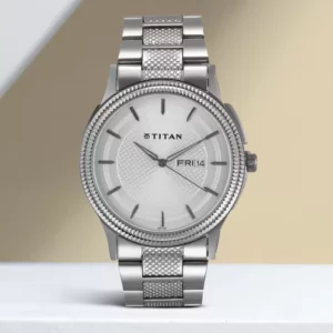 Elegant Trendy Watch for Men, Silver Dial Steel Strap Analog Men's Watch - SKU: GS1650SM01