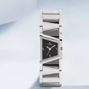 Elegant Black Dial Silver Stainless Steel Strap Analog Women's watch - SKU: GS2486SM02