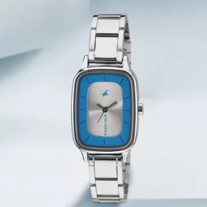 Stylish Bicolour Dial Silver Steel Strap Analog Wrist Watch for Women's - SKU: GS6121SM01