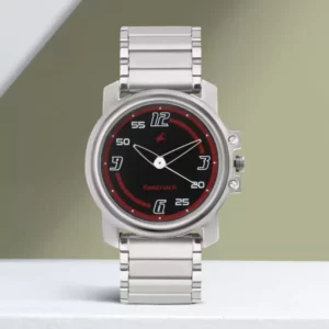 Stylish Analog Black Dial Silver Stainless Steel Strap Men's Watch - SKU: GS3039SM08C