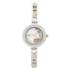 Elegant Raga Facets Mother of Pearl Dial Women Watch With Stainless Steel Strap - SKU: GS9908BM01