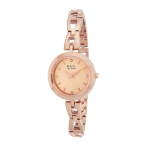 Elegant Raga Beige Dial Women Analog Watch With Metal Strap - SKU: GS2540WM06