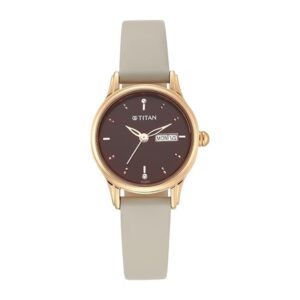 Elegant Women's Lagan Chic Studded Brown Dial watch with & Elegant Hands - SKU: GS2656WL01