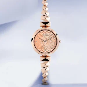 Elegant Rose Gold Dial Rose Gold Strap Analog Wrist Watch for Women's - SKU: GS95121WM01