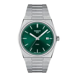 Tissot Men Green PRX Swiss Quartz Analog Watch - SKU: GST1374101109100 GREEN